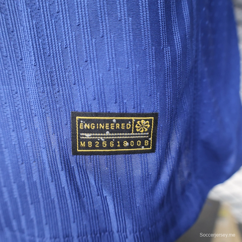 24/25 نسخة اللاعب باريس سان جيرمان باريس سان جيرمان فورث قميص بأكمام طويلة أزرق