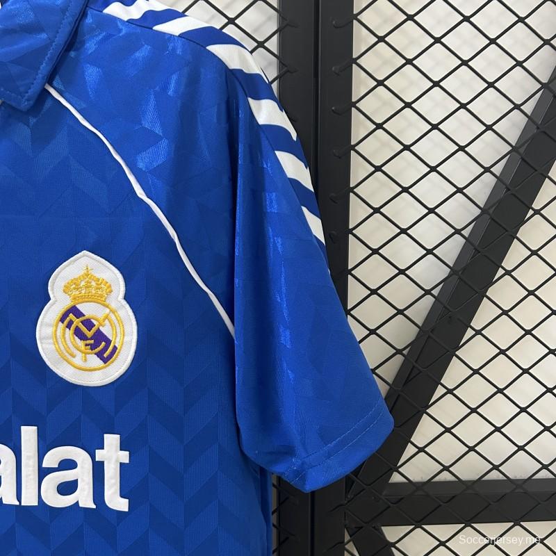 86/88 قميص ريترو ريال مدريد ريترو خارج الديار