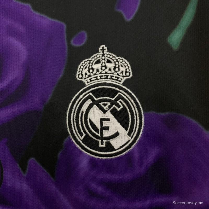 25/26 قميص ريال مدريد الوردي البنفسجي الخاص 25/26