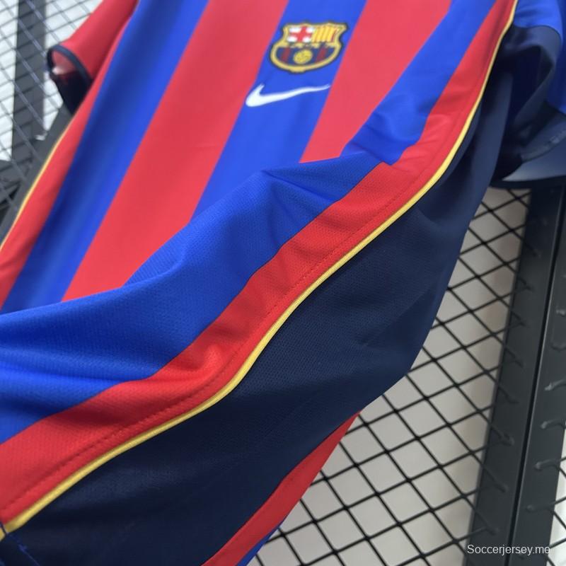 01/02 قميص برشلونة الرجعية 01/02