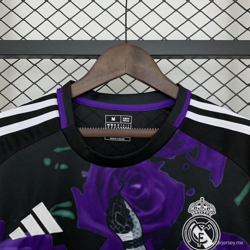25/26 قميص ريال مدريد الوردي البنفسجي الخاص 25/26