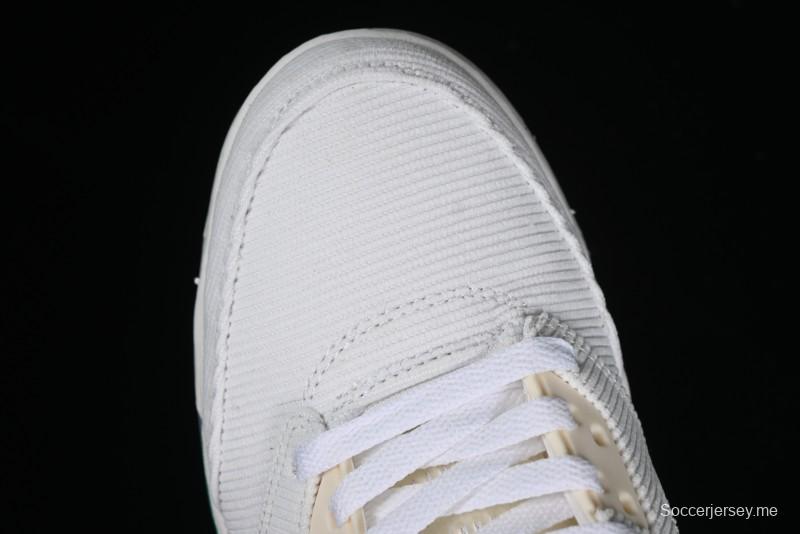 Nike Air Jordan 5 Low Retro Sneakers in White Orange Green Corduroy - CW4204-100