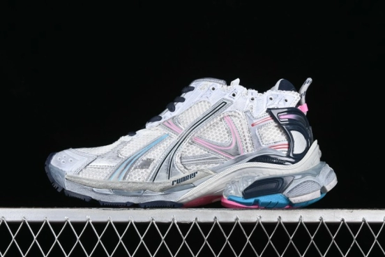 Balenciaga Runner Kith Four Color Retro Casual Sneakers - W3RMU9154