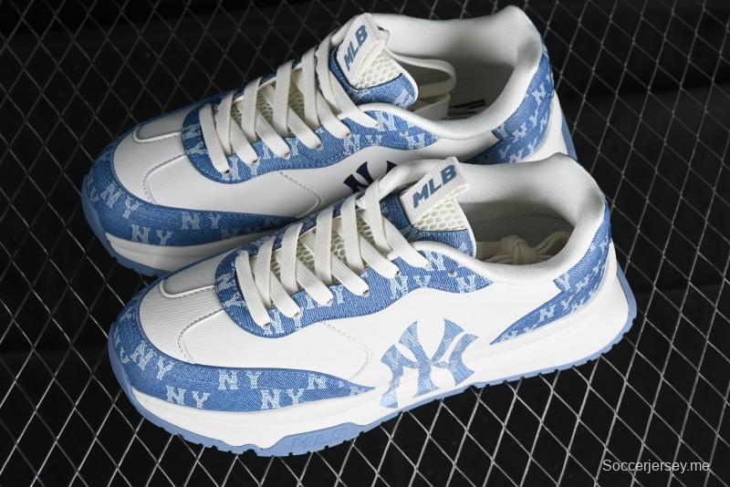 New York Yankees MLB Chunky Runner Denim Monogram Lightweight Casual Sneakers - 3ARNCRD4N50BLS