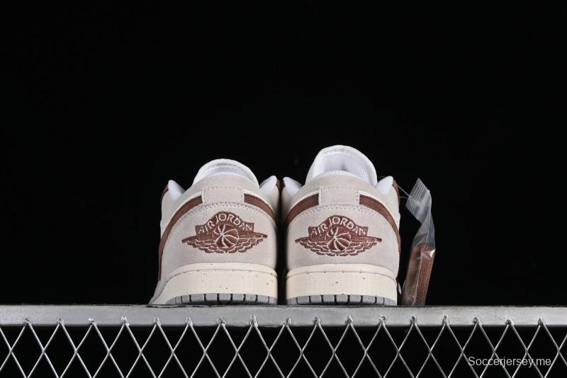Nike Air Jordan 1 Low Retro Casual Sneakers in Grey Tan - HF1567-200