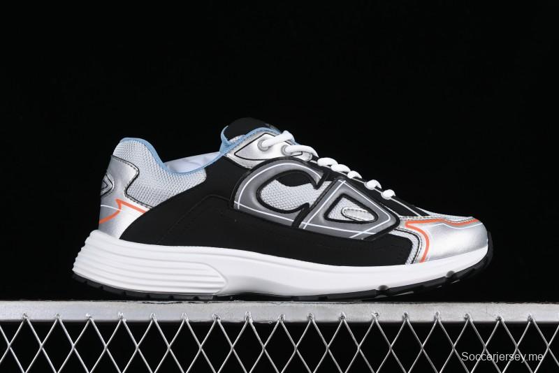 Dior B30 Sneakers with Reflective CD30 Logo and Lightweight Rubber Sole - CD30