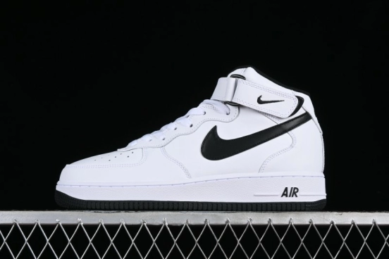 Nike Air Force 1 '07 Mid Casual Sneakers in White/Black - DV0806-101