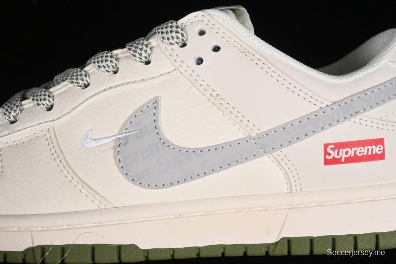 Nike SB Dunk Low Supreme Collaboration - Beige Anniversary High-End Custom Low-Top Casual Sneakers - XX2025-330