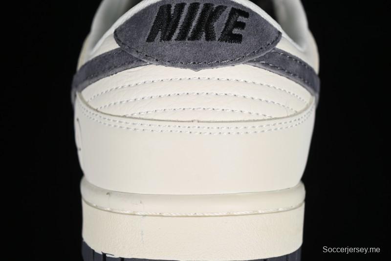 Nike SB Dunk Low Lightning Collaboration - Off White Navy Blue Small Blue Swoosh Anniversary High-End Custom Low-Top Casual Sneakers - XD1688-032