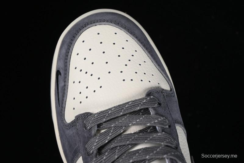 Nike SB Dunk Low Lightning Collaboration - Off White Navy Blue Small Blue Swoosh Anniversary High-End Custom Low-Top Casual Sneakers - XD1688-032