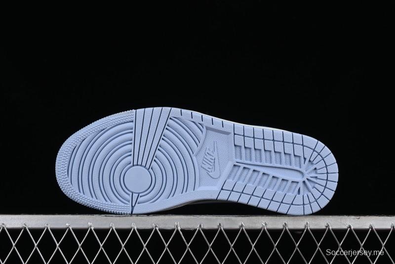 Nike Travis Scott x Fragment Design x Air Jordan 1 Low OG SP AJ1 LV Collaboration Deep Blue Low-Top Casual Sneakers - BB6588-104