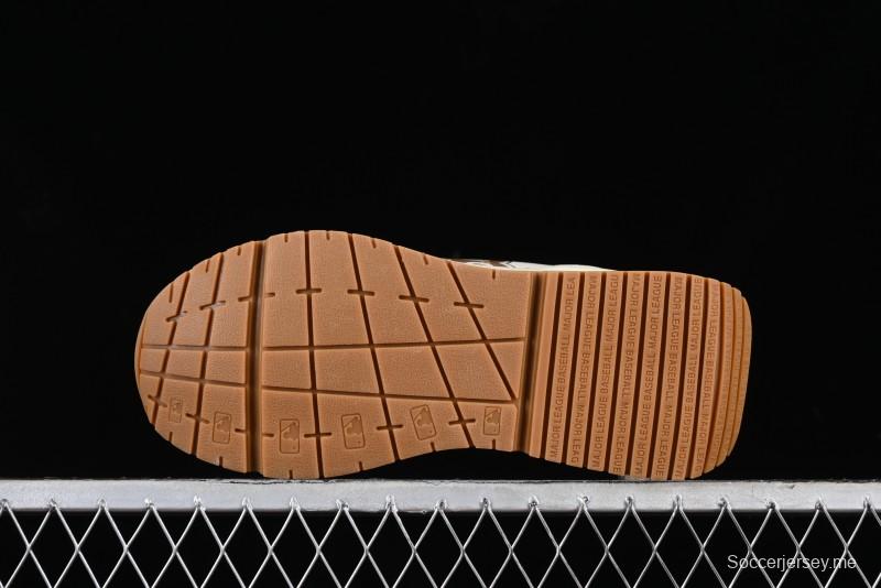 New York Yankees MLB Chunky Runner Denim Monogram Lightweight Casual Sneakers - 3ASHCRM3N43BRS