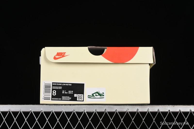 Nike SB Dunk Low Stussy Collaboration - Dark Green Anniversary Custom Low-Top Casual Skate Shoes - BB9898-005