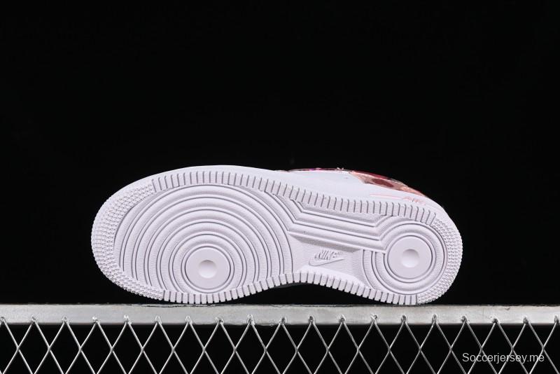 Nike Air Force 1 '07 Low Valentine's Day Limited Edition Pink Bear Sneakers - DH2920-111