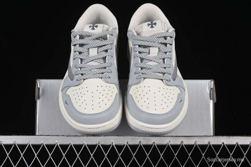 Nike Travis Scott x Fragment Design x Air Jordan 1 Low OG SP AJ1 Retro Sneakers - DM7866-016