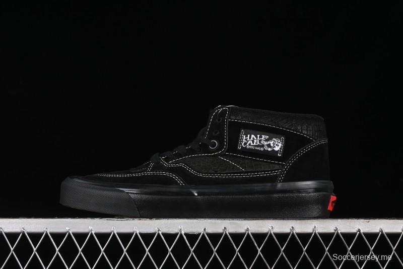 Vans Half Cab 33 DX Black Knight Anaheim Classic Retro Skate Shoes - VN0A5KX6BKA
