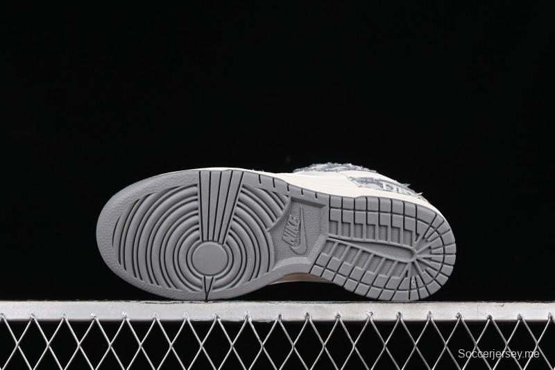 Nike SB Dunk Low Dior Collaboration - Suede Gray Anniversary High-End Custom Low-Top Casual Skate Shoes - XY1688-004