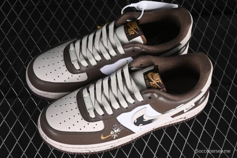 Nike Air Force 1 '07 Low Casual Sneakers with Assassination of Little Bear Anime Theme - DB3301-770