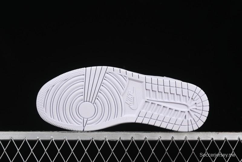 Nike Travis Scott x Fragment Design x Air Jordan 1 Low OG SP AJ1 Gucci Collaboration - White Low-Top Casual Sneakers LJ5188-014