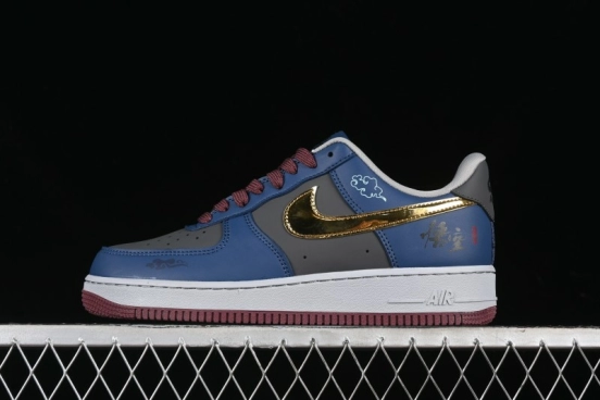Nike Air Force 1 '07 Low Sun Black Myth Wukong Themed Casual Sneakers - CW2288-111