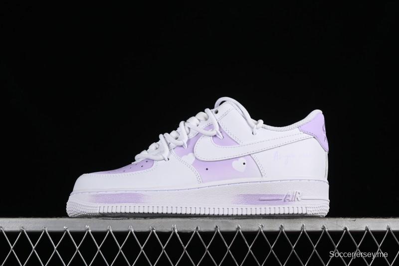Nike Air Force 1 '07 Low Custom Spray Painting Romantic Message Low-Top Casual Sneakers - ZH0316-028