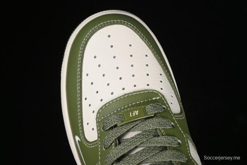 Nike Air Force 1 '07 Low Stussy Collaboration - Lotus Green Low-Top Casual Sneakers - BB5353-515