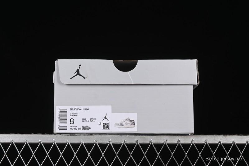 Nike Air Jordan 1 Low AJ1 The North Face Collaboration - Rock Gray High-End Custom Retro Basketball Shoes DC2024-023
