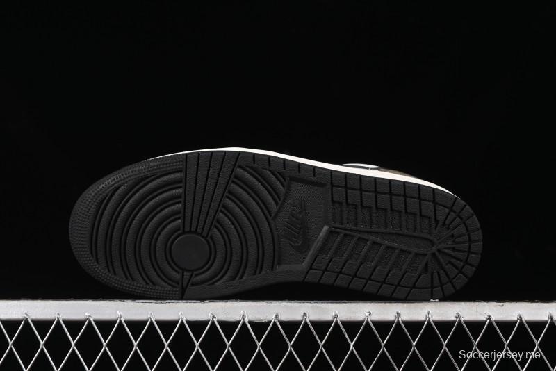 Nike Air Jordan 1 Low AJ1 Retro Basketball Shoes with Mocha Suede Accents - CZ0790-102