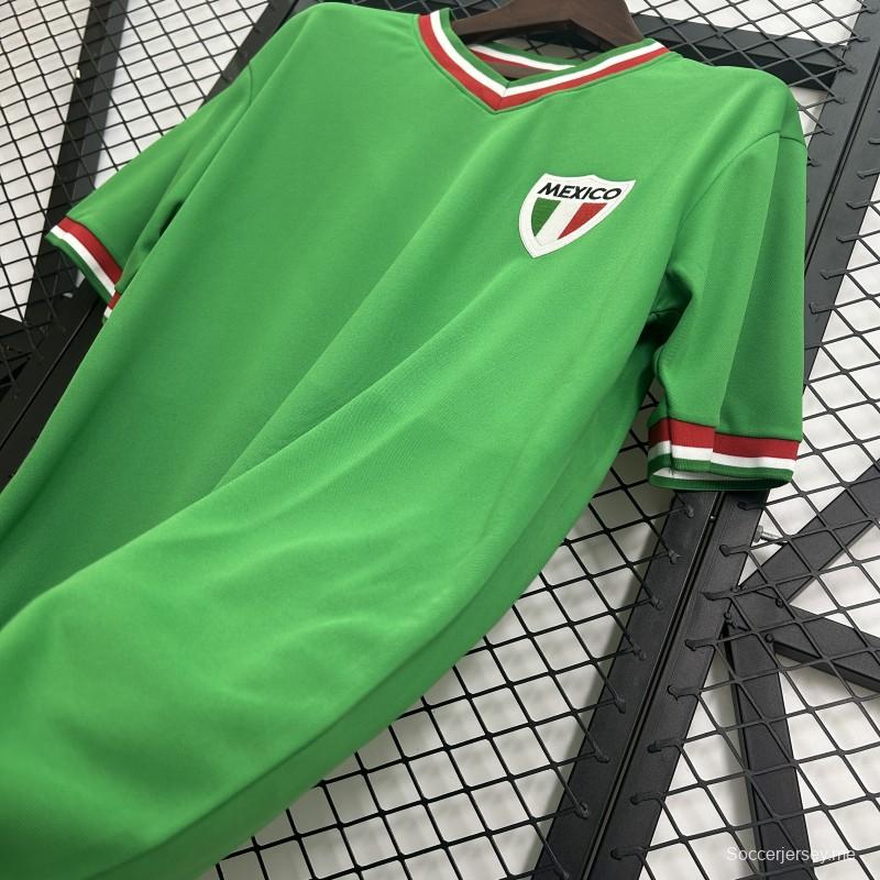 قميص المنتخب المكسيكي القديم 1970 ريترو مكسيكو هوم جيرسي