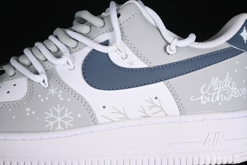 Nike Air Force 1 '07 Low Frozen Custom Paint Low-Top Casual Sneakers - ZH0316-035