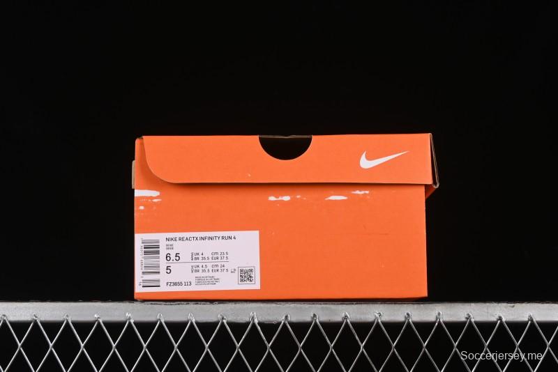 Nike ZoomX Infinity Run 4 Knit Upper Professional Cushion Running Shoes - FZ3655-113