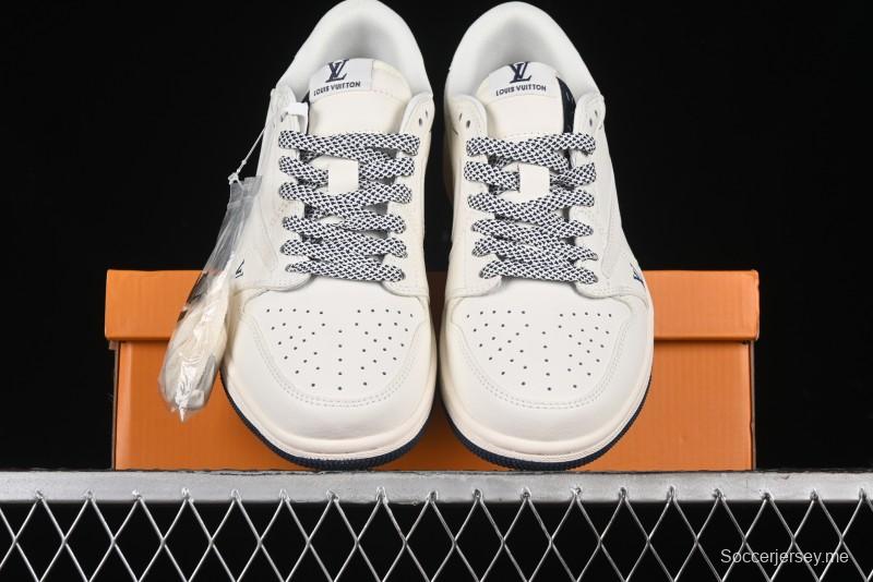 Nike Travis Scott x Fragment Design x Air Jordan 1 Low OG SP AJ1 LV Collaboration - XZ1268-003