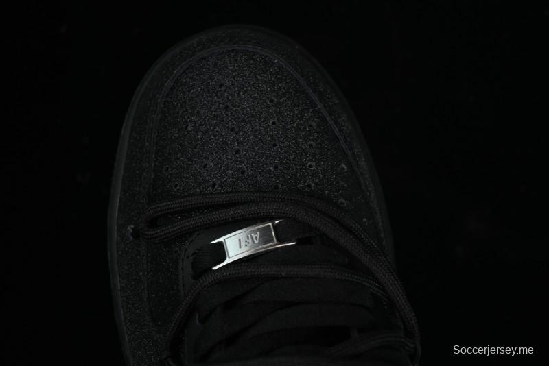 Nike Air Force 1 '07 Low Cleanfit Custom Official Bestseller Black Blue Starry Sky Full Diamond Casual Sneakers - ZH0316-042