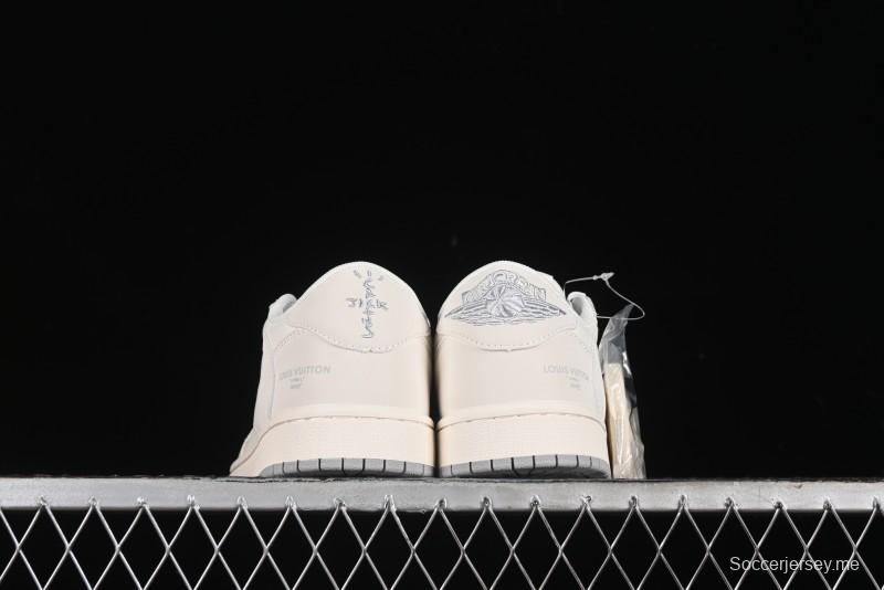 Nike Travis Scott x Fragment Design x Air Jordan 1 Low OG SP AJ1 LV Collaboration - XZ1268-002