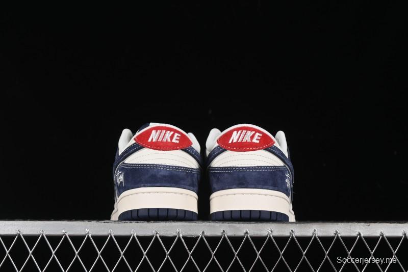 Nike SB Dunk Low Stussy Anniversary Edition Custom Premium Low-Top Skateboarding Shoes - XX2025-609