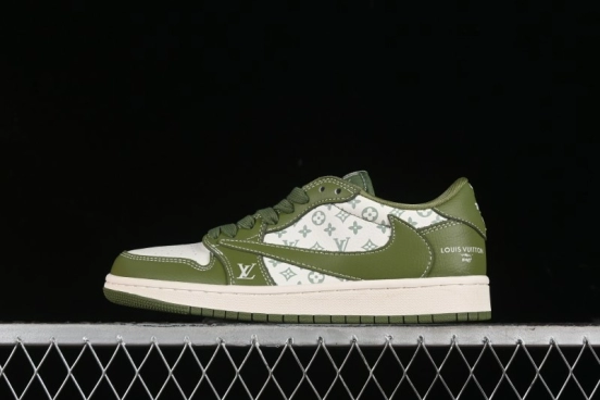 Nike Travis Scott x Fragment Design x Air Jordan 1 Low OG SP AJ1 LV Collaboration - LX1988-105