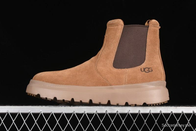 UGG Burleigh Chelsea Winter Snow Boots for Men with Lightweight Anti-Slip Sole and Genuine Wool Leather - 1152050