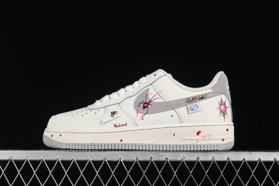Nike Air Force 1 '07 Low Halloween Edition "Mercury Spider" Casual Sneakers - FB1893-333