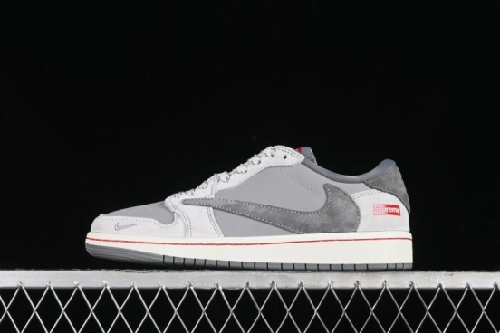 Nike Travis Scott x Fragment Design x Air Jordan 1 Low OG SP AJ1 Supreme Collaboration - JH6089-005