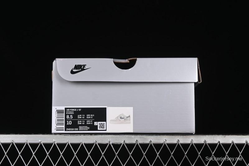 Nike Air Force 1 '07 Low Frozen Custom Paint Low-Top Casual Sneakers - ZH0316-035