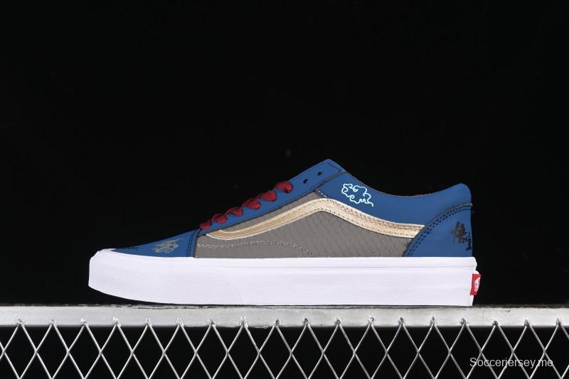 Vans Old Skool Black Wukong Themed Low-Top Retro Skate Shoes - VN0A45JCGIE