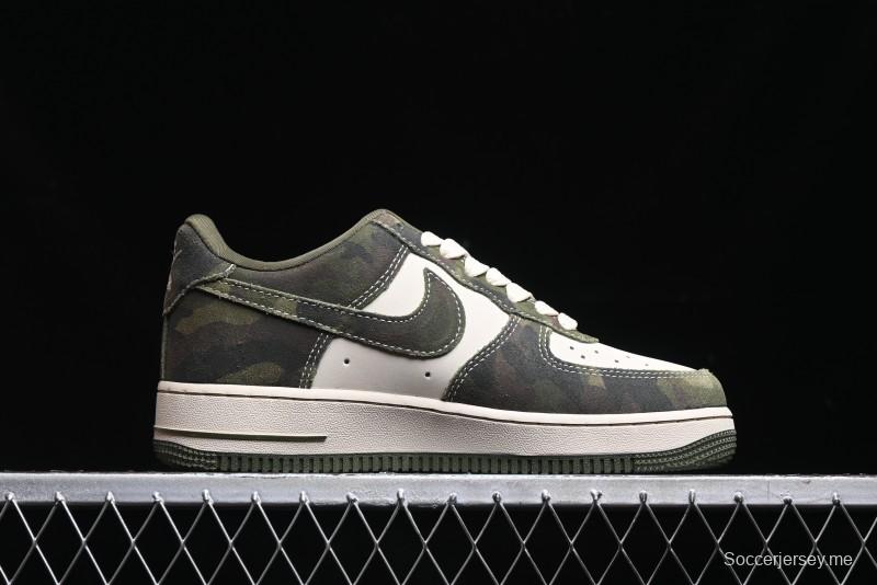 Nike Air Force 1 '07 Low Bape Collaboration - Jungle Camouflage Low-Top Casual Sneakers - CH6336-509