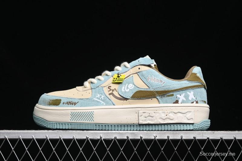 Nike Air Force 1 Fontanka Low Top Casual Sneakers Enjoy Life Custom Design - CW6688-508