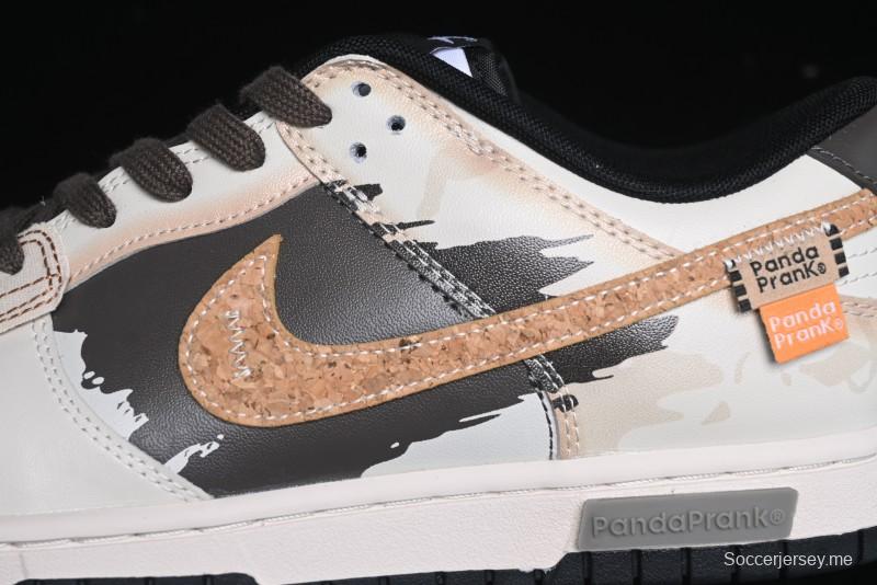 Nike Dunk Low Panda Prank Pioneer Knight Sandstorm Black Brown Low Top Casual Skate Shoes - DD1391-100