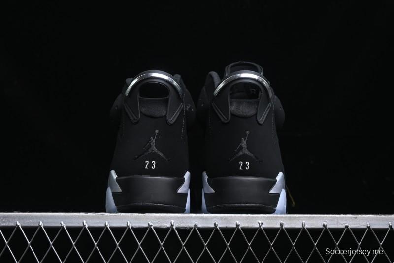 Nike Air Jordan 6 Retro Metallic Silver Basketball Shoes - DX2836-001