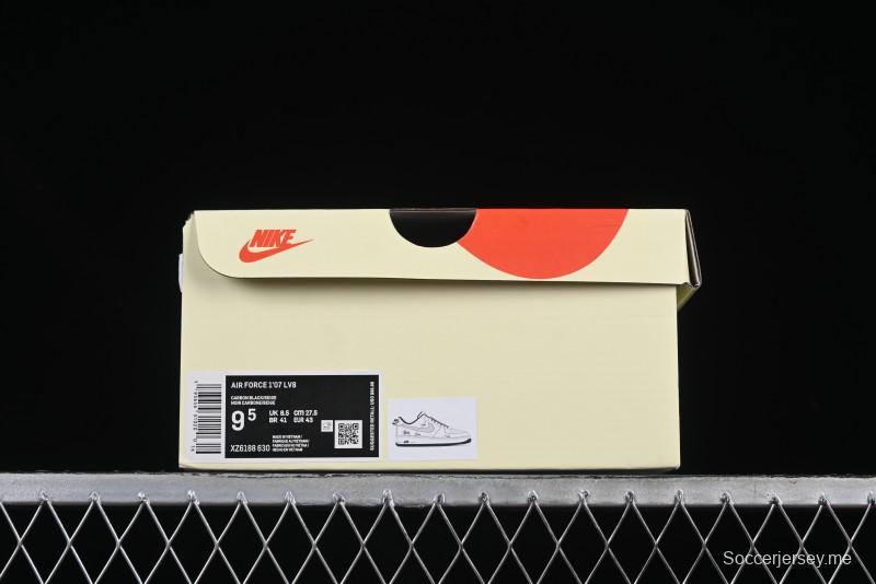 Nike Air Force 1 '07 Low Stussy Collaboration Embroidered Mini Swoosh Casual Sneakers - XZ6188-630
