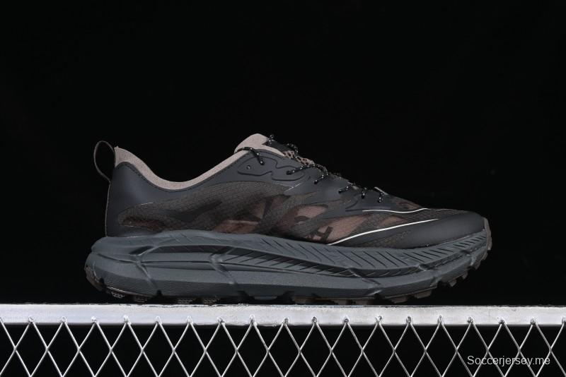 HOKA ONE ONE Satisfy Running Mafate Trail Low-Cut Cushioned Outdoor Hiking Shoes - 1157050 COFF