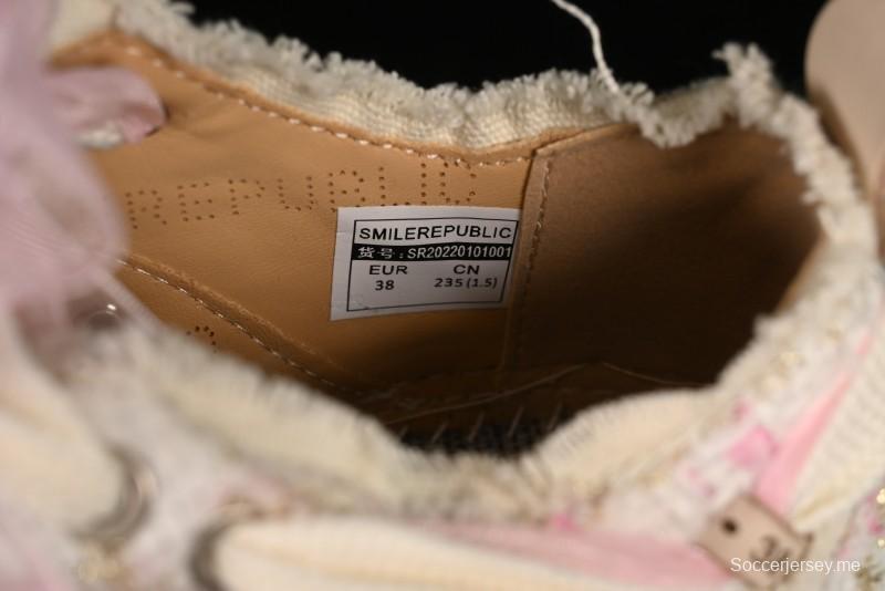 SMILEREPUBLIC SMILE Collection Canvas Sneakers with Thick Sole and Open Toe Design - G.D4