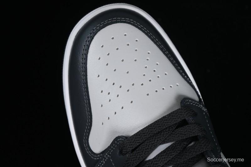 Nike Air Jordan 1 Low AJ1 Black Grey Blue Hook Basketball Shoes - DC0774-040
