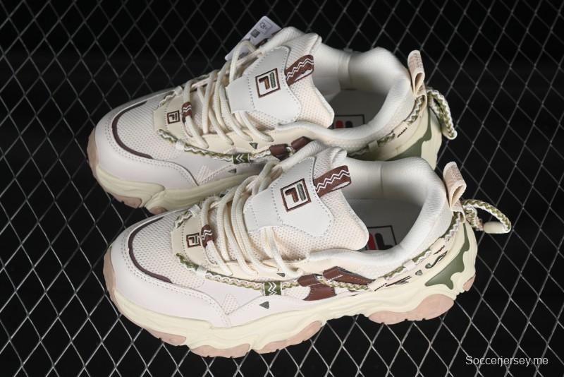 Fila Fusion Retro Mars Running Shoes with Lace-Up Design and Cushioned EVA Midsole - F12W432101FTP